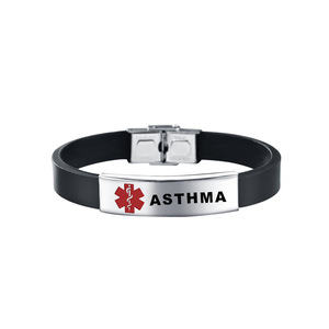 Gelang <span class=keywords><strong>Diabetes</strong></span> Baja Tahan Karat Bintang Kehidupan Gelang Perawatan Medis - Product Image 4