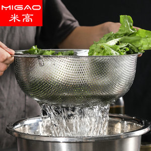 Stainless Steel <b>Colander</b> Set 16.5cm 19.5cm 22.5cm Multifunctional <b>Strainer</b> For Kitchen Use - Product Image 2