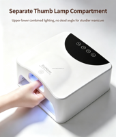 Nouvelle lampe de séchage pour ongles en gel UV LED rechargeable, base magnétique amovible, lumière pour ongles pour manucure, pédicure et nail art professionnels