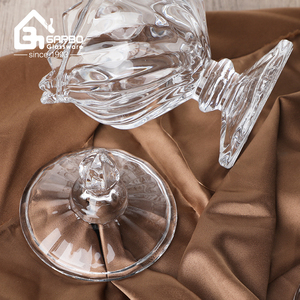 Bocal de rangement <span class=keywords><strong>en</strong></span> verre Bocal à bonbons Rangement de cuisine Couvercle <span class=keywords><strong>en</strong></span> verre Sucrier avec mise <span class=keywords><strong>en</strong></span> conserve Grand <span class=keywords><strong>pot</strong></span> de citron Design gravé Style classique - Product Image 6