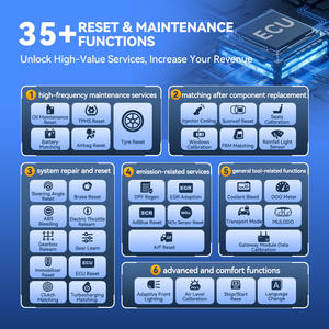MUCAR 892BT Scanner de diagnostic <span class=keywords><strong>automobile</strong></span> intelligent IA avec fonction de réinitialisation bidirectionnelle complète professionnelle pour 35 systèmes - Product Image 2