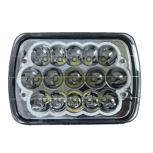 7x6 6x7inch 45W IP68 12v Hi Low beam LED Headlights for Jeep Wrangler Trucks 4X4 Offroad