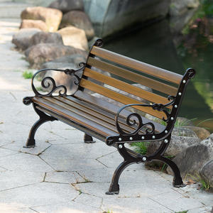 Outdoor Furniture All-weather Seating Street Outside Recycled Wood Plastic <strong>Composite</strong> <strong>Garden</strong> <strong>Bench</strong> - Product Image 6