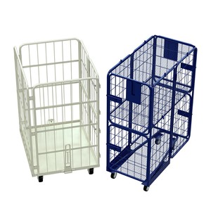 Mobile Sorting <b>Trolley</b> for Euro Storage Crates 4 Tier Metal Picking Cart with Wheels for Warehouse and Supermarket - Product Image 2