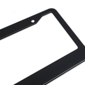 Factory Wholesale Custom Logo Stainless Steel License <b>Frame</b> Heavy Duty Metal Car Number Plate Holder Front Rear Universal - Product Image 2