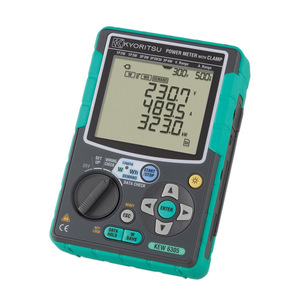 Kyoritsu KEW6305 Kit Testeur de Qualité de l'Énergie Triphasé True RMS, Compteur de Puissance, Plage 150-600V, Précision 1.0/2.0, Affichage Numérique pour - Product Image 1