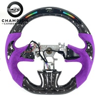 Écran LED pour Infiniti Q50 Q60 2014-2023, volant en fibre de carbone, accessoires de voiture, garniture intérieure, remplacement personnalisé