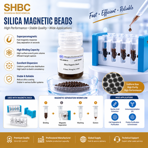 <b>Silica</b> Magnetic <b>Beads</b> for Nucleic Acid Extraction Genomic DNA/RNA Purification Silicon Hydroxyl Surface Coated <b>Beads</b> - Product Image 6