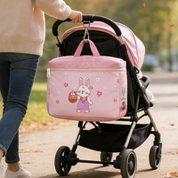 Panier de rangement pour jouets de bébé, organisateur portable pour chambre d'enfant, conteneur pliable en tissu, grande capacité, avec couvercle et poignée de transport