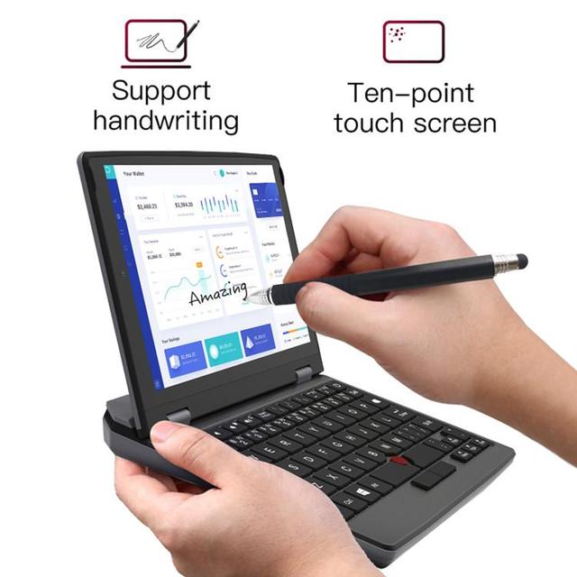 Mini Best Selling 7 Inch Pocket Laptop Notebook 1024*600 Win 11 Touch Screen 8Gb+256Gb Easy to Carry Oem Pocket Mini Laptop