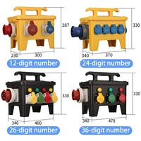 Boîte de distribution portable BYLJQ IP67 en ABS/PC à 6 prises, pour usage industriel et construction