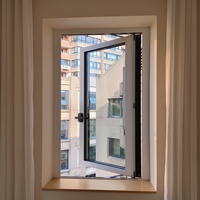 Ventanas Abatibles de Aluminio Premium con Aislamiento Térmico y Antimoho, Vidrio Templado, Acero Inoxidable, Insonorizadas, para Exteriores y Baños