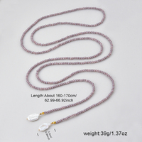 Kalung Lariat Berhias Kristal & Rhinestone dengan Bentuk Huruf, Perhiasan Berlapis Panjang untuk Butik & Penggunaan Sehari-hari