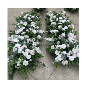 Fleurs <span class=keywords><strong>de</strong></span> l'allée des prés <span class=keywords><strong>de</strong></span> mariage Décorations <span class=keywords><strong>de</strong></span> l'allée des fleurs <span class=keywords><strong>de</strong></span> mariage <span class=keywords><strong>de</strong></span> style prairie Décor <span class=keywords><strong>de</strong></span> cérémonie <span class=keywords><strong>de</strong></span> mariage floral blanc et vert - Product Image 6