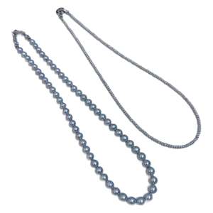 Collier de perles d'eau douce naturelles orange en gros, 4-5 mm, haute brillance, presque rond, presque sans défaut, pour le bricolage, de Zhuji - Product Image 5