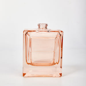 Botella de Perfume Cuadrada de Vidrio de Lujo de 100 ml al por Mayor, Sellado de Bayoneta y Transparente, Engrosada con Pulido al Fuego - Product Image 1