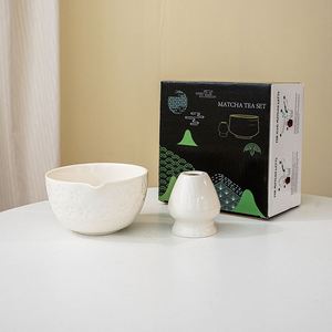 Exclusive New Japandi Design Japanese Style <b>Matcha</b> Sakura Bowl Spout Ceramic Porcelain Eco-Friendly Pink <b>Tea</b> Coffee Home - Product Image 2