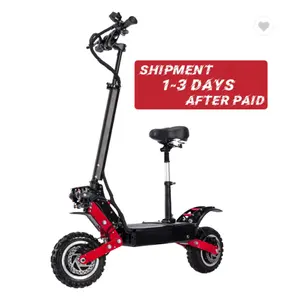 HEZZO Self balancing 5600W Dual Motor adult Electric Scooter 60v 30ah Lithium Batteries Scooter 11inch Off-road fast Escooter