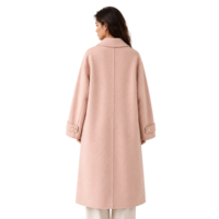 Manteau long réversible en polaire et laine pour femme Boying, style alpaga, nouvelle collection hiver, mode, vente en gros OEM ODM