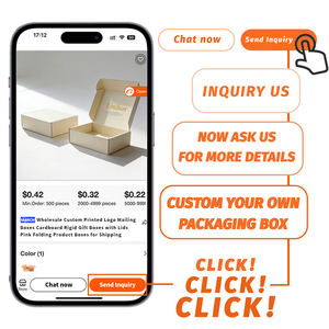 Boîtes d'expédition rigides personnalisées avec fermeture éclair pour emballage cosmétique, boîte cadeau en papier imprimé avec couvercle pour rouge à lèvres, parfum, soins de la peau - Product Image 4