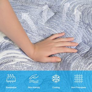 Colchón en Caja en Oferta, Protector <span class=keywords><strong>de</strong></span> Colchón 3D, <span class=keywords><strong>Precio</strong></span> Económico, <span class=keywords><strong>Espuma</strong></span> Viscoelástica y Resorte Interno Híbrido, Sensación Media - Colchón Individual - Product Image 4