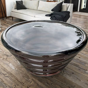 Design minimaliste moderne Table basse sculptée Art Villa personnalisée Salon Lumière Luxe Résine époxy Sculpture Motif - Product Image 3