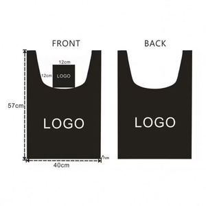 Custom Logo Foldable Reusable Grocery Shopping Bags <b>Extra</b> <b>Large</b> Nylon/Polyester Tote Supermarket Shopping Promotion Gift Bag - Product Image 2