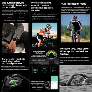 HK75 Smartwatch Waterproof IP68 Alipay NFC BT Call Blood Oxygen Sleep Sport AMOLED FitCloudPro Smart Watch HK75 - Product Image 3