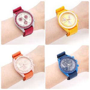 Correa de Reloj Universal de Nailon Ligero de 20mm 22mm para X para MoonSwatch, Correa de Reloj para Hombre y <span class=keywords><strong>Mujer</strong></span> - Product Image 4