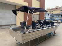 Bateau Passagers en Aluminium Kinocean 2025 «Hot» de 20 Pieds avec Auvant pour le Transport