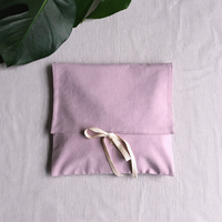 Sac enveloppe portable en tissu de coton de haute qualité avec logo personnalisé pour sous-vêtements et nœuds papillon