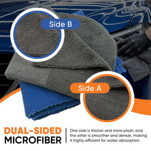 <span class=keywords><strong>Toalla</strong></span> de Secado de <span class=keywords><strong>Microfibra</strong></span> con Bucle Trenzado de Tamaño <span class=keywords><strong>Jumbo</strong></span> para Lavado de Autos y Detallado - Product Image 5