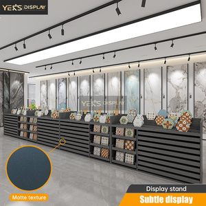 Yeks tùy chỉnh kim loại ngăn kéo hiển thị đứng Kệ gạch khảm đá mẫu kết hợp tủ trưng bày - Product Image 1