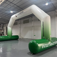 Logo personnalisé marque début finition arches publicitaires gonflables course de marathon arc cible gonflable avec ventilateur