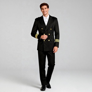Uniforme de Piloto ULTAC para Todas las Temporadas, Camisa Blanca de Capitán, Tripulación, Asistente de Vuelo, Traje de Manga Larga de Poliéster, Uniforme de Servicio Aéreo - Product Image 1