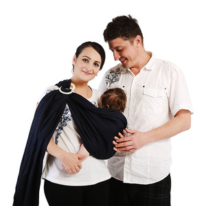 Organique Nouveau-né Wrap Carrier Anneau <span class=keywords><strong>Sling</strong></span> <span class=keywords><strong>Porte</strong></span>-bébé Réglable Économie de travail Baby Wrap <span class=keywords><strong>Sling</strong></span> - Product Image 4