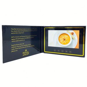 DIY New Arrival Customized Handmade Paper Postcard <b>USB</b> Multimedia Media Sound <b>Player</b> LCD Business/Gift Card YNG Brand Model - Product Image 1