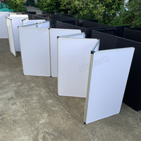Système de stand lumineux pour DJ mobile, événements et discothèques, personnalisable, détachable, en plastique, avec étagères, draps, façades, scrim, imperméable et ignifuge