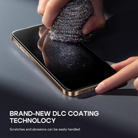 HEYBINGO E Touch 360 Cover O-Fold Verre Trempé Anti-Espion pour iPhone 17 16 15 Pro Max Film de Confidentialité Anti-Poussière