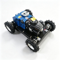 Benzine aangedreven RC grasmaaierrobot, sterk ontwerp voor alle terreinen, geschikt voor hellingen, fruitteelt, grasland, weide en onkruidbestrijding