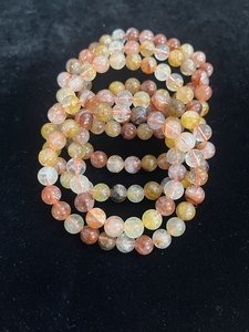 Braccialetto Personalizzato all'Ingrosso per Donne con Orsetto in Quarzo Rosa e Quarzo Fragola, Cristallo Naturale e Pietra Preziosa - Product Image 4
