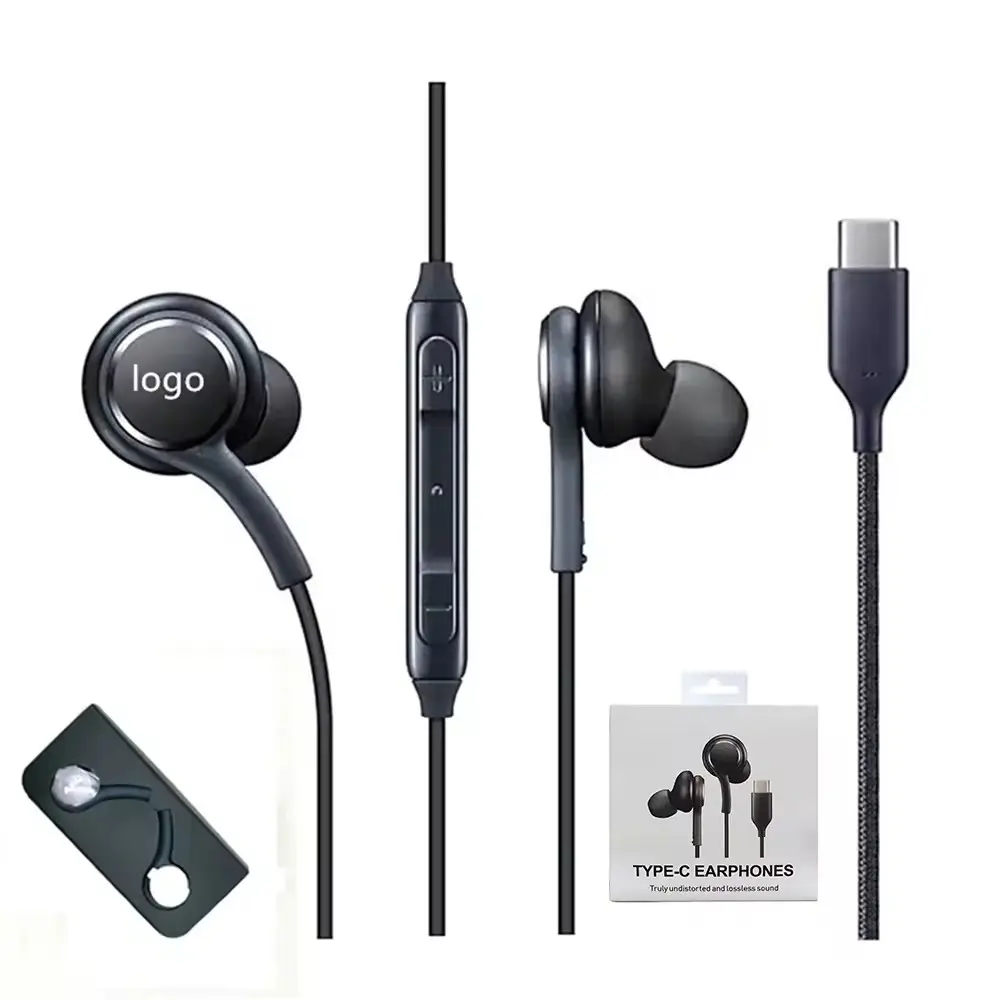 Tai nghe chính hãng tai nghe có dây được sản xuất tại Việt Nam trong tai tai nghe Type-C cho Samsung AKG S20 S21 FE S22 + Tai nghe USB C rảnh tay