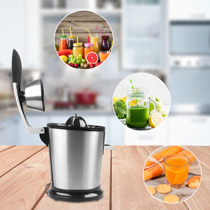 Exprimidor eléctrico de acero inoxidable de 400 ml, multifuncional, de extracción lenta para jugo de naranja y limón. - Product Image 3