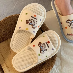 XIXITIAO Pantuflas de Interior de Algodón y Lino al por Mayor, Listas para Entregar, con Suela Antideslizante de EVA, Transpirables, para Hombre y Mujer - Product Image 3