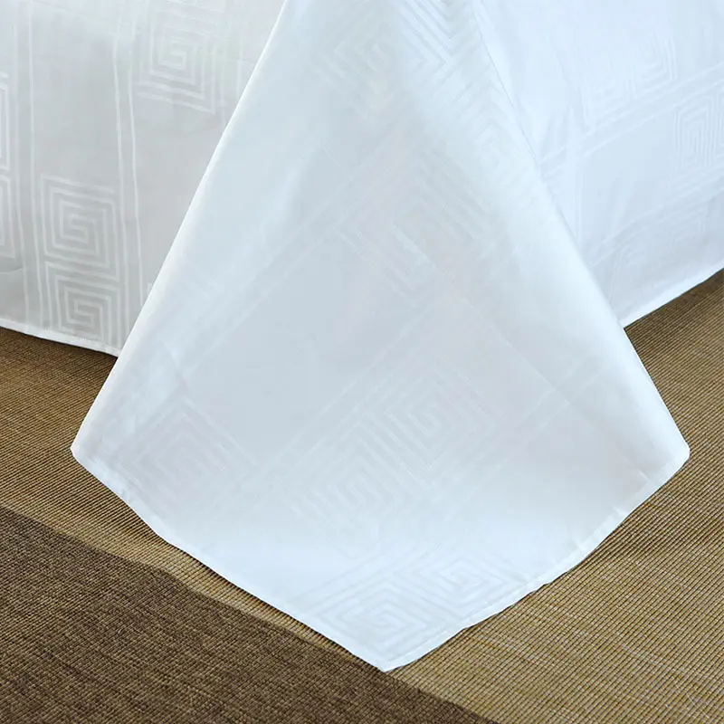 Bán Buôn Một Cửa Dịch Vụ Khách Sạn SPA Duvet Cover Bedding Set Vua Kích Thước 100% Cotton Sheet 4 Piece Bộ Đồ Giường