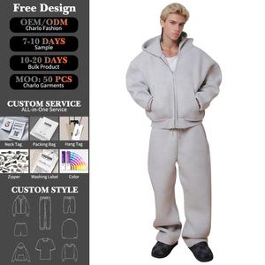 Мужской спортивный костюм-двойка (толстовка и брюки) на заказ от производителя, высокое качество - Product Image 1