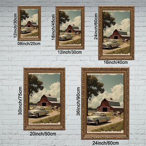 ลายพิมพ์เครื่องรางโบราณขนาด 8x12 นิ้ว พร้อมกรอบทองสำหรับงานพิธีกรรม - Product Image 2