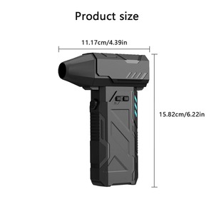 Ventilateur électrique 130000 tr/min, turbo-jet, moteur sans balais, ventilateur turbo haute vitesse, ventilateur puissant, rechargeable par USB, collecteur de poussière puissant - Product Image 2