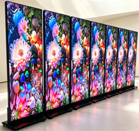 Afficheur numérique LED intelligent, portable, réglable en hauteur, avec WiFi, USB et télécommande, pour exposition et magasin