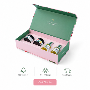 Biodegradable Bespoke Personalized Design Skincare Serum Paper Rigid Cardboard Cosmetic Packaging Gift <b>Box</b> - Product Image 1